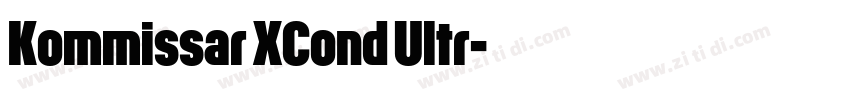 Kommissar XCond Ultr字体转换
